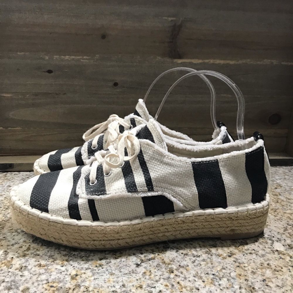 ✅Dolce Vita Black and White Espadrilles sneakers